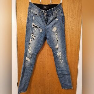 Torrid Sz 16R Premium Destructed Skinny Jeans